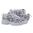 thumbnail image 3 of Fila Disruptor II Graffiti Womens Shoes Size 8, Color: White/Black/White, 3 of 4