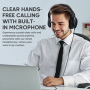 Over-Ear Headphones Wired, USB C Wired Headphones with Microphone, Volume Control, HD Stereo Sound, Foldable Type C Headset for Relaxing, Gaming, Travel