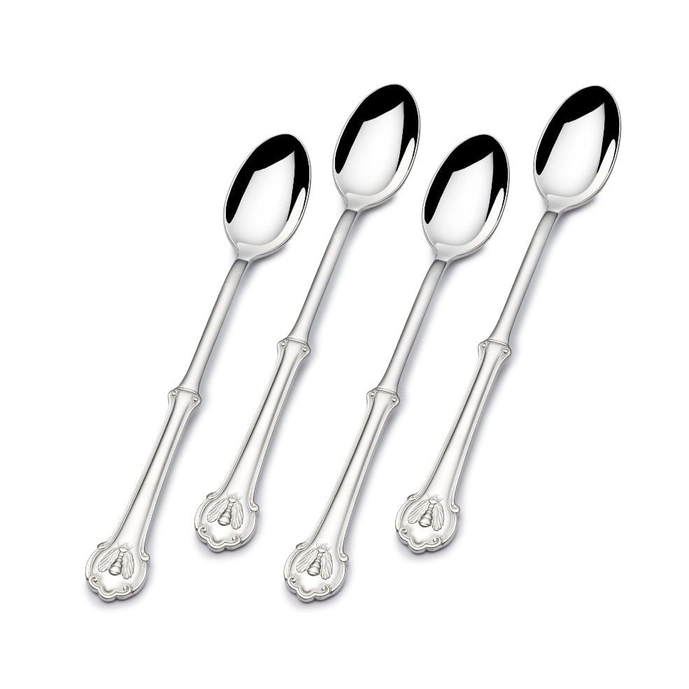 Set of Four Wallace Taos 18/10 Stainless 7 1/2" Iced Beverage Spoon 