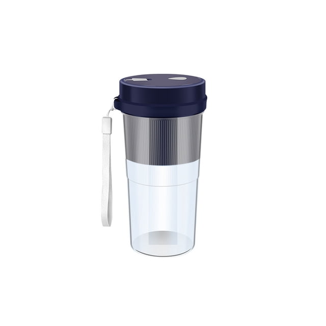 Moyic Exprimidor eléctrico portátil recargable de plástico para viajes, Camping, licuadora de frutas, bebida doméstica, limones, mezclador de jugo Cocina y Comedor Azul oscuro Moyic HA064222-03B