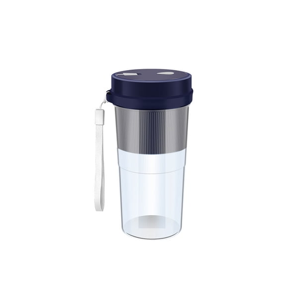 Yuarrent Exprimidor eléctrico portátil recargable de plástico para viajes, Camping, licuadora de frutas, bebida doméstica, limones, mezclador de jugo Cocina y Comedor Azul oscuro Yuarrent HA064222-03B