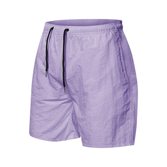 Rrunsv Workout Shorts Men Mens Running Shorts Basketball Gym Workout Shorts for Men with Pockets Purple,XXL