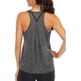 thumbnail image 1 of Workout Tops for Women Loose fit Racerback Tank Tops for Women Mesh Backless Muscle Tank Running Tank Tops, 1 of 2
