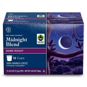 Barissimo Fair Trade Midnight Blend Dark Roast Coffee Pods, 12 count - Pack of 2