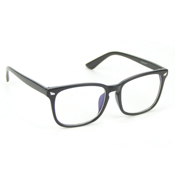 Cyxus Matte Black Computer Glasses for Anti Blue Light UV Reduce Eyestrain,  Protect Eyesight Clear Lens Gaming Eyewear - Walmart.com