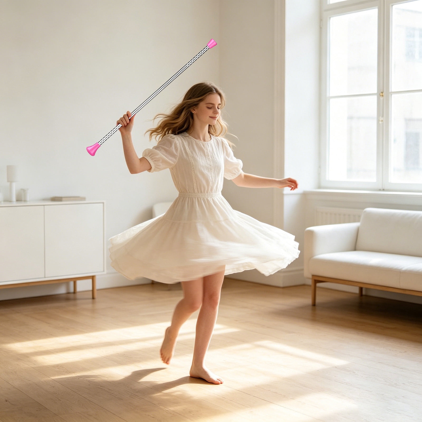 Twirling Baton for Dance, Adjustable Practice Baton for Gymnastics ...
