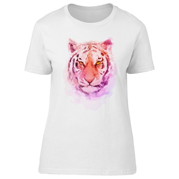 Colorful Tiger In Watercolor Tee Men's -Image by Shutterstock