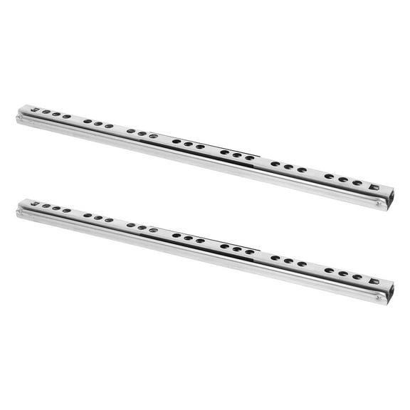 WHAMVOX 2pcs Full Extension Ball Bearing Drawer Slides 8side Mount File Cabinet Rails Dresser Metal Runner Trash Can Kitchen Slider Glide