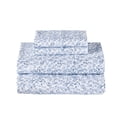 thumbnail image 5 of Better Homes & Gardens 300 Thread Count Cool & Crisp 4-Piece Botanical Blue Water Cotton Percale Sheet Set, King, 5 of 7