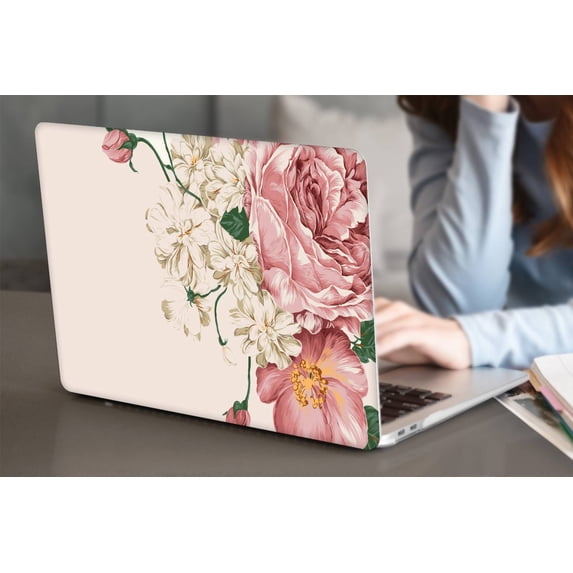 Plastic Hard Shell Compatible 2022/2021/2020/2019/2018 Release MacBook Air 13" Cable Tie Model: A2337 m1/A2179/A1932 Flowers 302