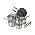thumbnail image 1 of T-Fal C718SC64 Precision Stainless Steel & Ceramic Cookware Set - 12 Piece, 1 of 1