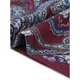 thumbnail image 4 of Agnes Orinda Women's Plus Size Tops V Neck 3/4 Sleeve Knit Tee Shirt Stripe Boho Blouses 1X Burgundy, 4 of 5