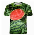 thumbnail image 4 of TKKCS Mens Funny Graphic T-Shirts- Fruit Print Crew Neck Short Sleeve Summer Casual Novelty Tees Green Size 2XL, 4 of 5