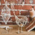 thumbnail image 3 of White Wire Bird and Candle Lantern, 3 of 6