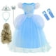 thumbnail image 1 of Disfraz de princesa Cenicienta de Disney para niñas, vestido elegante para niñas, ropa para niñas, fiesta de Navidad y Halloween, vestido de cumpleaños para niños zhangyuxiang unisex, 1 of 2