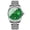 Green, variant on Mens Watches Luxury Business Analog Quartz Watches for Men with Stainless Steel Dress Date Waterproof Wristwatch