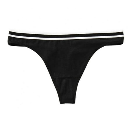 

Pretty Comy Seamless Thongs for Women Cotton Breathable Low Waist G-string Thong Underwear