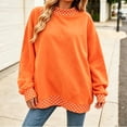 thumbnail image 5 of Azrian Women’s Mock Neck Sweatshirt,Long Sleeve Casual Pullover Sizes S-3XL, 5 of 6