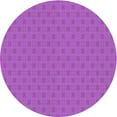 thumbnail image 1 of Ahgly Company Indoor Round Patterned Bright Neon Pink Purple Area Rugs, 6' Round, 1 of 6