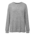 thumbnail image 6 of UJNDER Women's Tunic Sweaters Lightweight Fall Casual Long Sleeve Crewneck Pullover Tops for Women Comfortable Fit Grey XL, 6 of 7