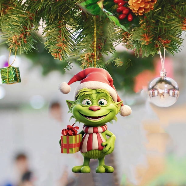 Decoraciones navideñas de 8cm, encantador personaje de dibujos animados, los mejores regalos para el patio