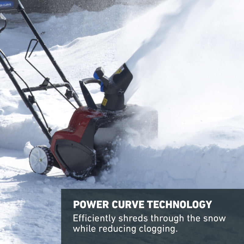 toro power curve 18 in. single stage electric snow blower reviews