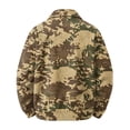thumbnail image 5 of CCRFTGI Corduroy Jackets for Men Zip Up Bomber Vintage Casual Long Sleeve Lapel Collar Camo Relaxed Fit Fall Winter Jacket Brown S, 5 of 7