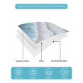 thumbnail image 5 of Quilts Twin Size, Coastal Beach Soft Comforter Bedding Set for Bed, Nautical Ocean Blue Beige Seaside Lightweight Quilted Bedspread with Pillow Cover(2 Pieces) for All Season, 68x86 Inch, 5 of 6