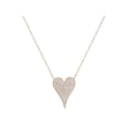 thumbnail image 2 of Rachel Koen Pave Diamond Heart Pendant Necklace 14K Yellow Gold 0.21cttw, 2 of 5