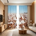 thumbnail image 7 of Tarmeek 2 Pack 160x132cm Sunshade Curtains for Windows, Light Filtering Printed Window Treatment for Living Room Bedroom, Modern Sun Blocking Drapes with Rod Pocket, Easy Install, 7 of 7