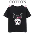 thumbnail image 4 of Camiseta de algodón para niños Kuromi, camiseta informal de verano de manga corta con estampado de anime My Melody Sanrio, regalo kawaii para niños y niñas, 4 of 5