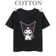 thumbnail image 4 of Camiseta de algodón para niños Kuromi, camiseta informal de verano de manga corta con estampado de anime My Melody Sanrio, regalo kawaii para niños y niñas, 4 of 5