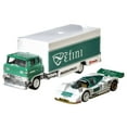 thumbnail image 3 of Hot Wheels Team Transport Truck & Race Car, 1:64 Scale, Gift for Racing Collectors, 3 of 6
