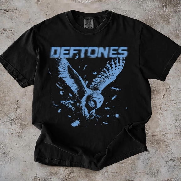 Vintage Deftones Owl Band T-Shirt, Retro Music Concert T-shirt Sizes S-5XL The Golden Shop
