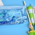 thumbnail image 6 of Pencil Case Transparent Sequins Quicksand Oil Stationery Bag, 6 of 8