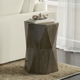 thumbnail image 5 of Simpli Home Mckinley SOLID MANGO WOOD 16 inch Wide Polygon Contemporary Side Table in Ash Grey, Fully Assembled, 5 of 11