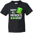 thumbnail image 3 of Inktastic Happy St. Patrick's Day Green Hat and Clovers Youth T-Shirt, 3 of 5