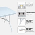 thumbnail image 4 of Bingirl 6FT Portable Folding Table with Handle - Lightweight, Heavy - Duty Plastic Table with Waterproof and Scratch - Resistant Surface, 4 of 9