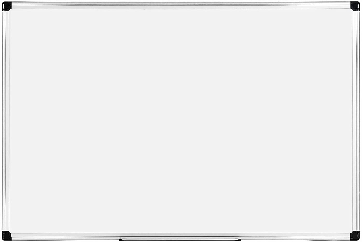 Pen+Gear Magnetic Dry Erase White Board, 36' x 24' ,White, Silver Aluminum Frame
