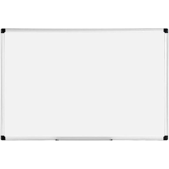 Pen+Gear Magnetic Dry Erase White Board, 36" x 24" ,White, Silver Aluminum Frame