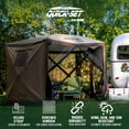 thumbnail image 3 of Clam Quick Screen Hub Brown Fabric Wind & Sun Panels Accessory Only (6 Pack), 3 of 11