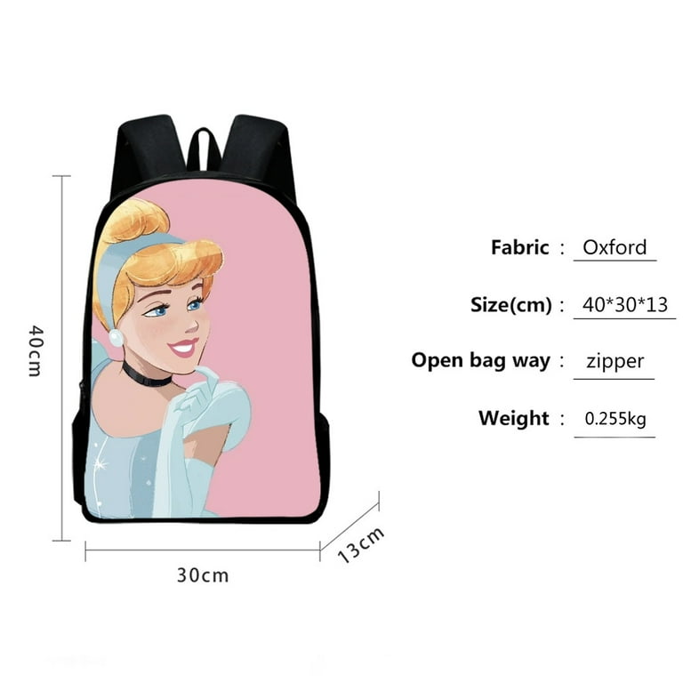 Cinderella Book Bag Likable Colorful Attractive Design Elementary School Backpack with Crossbody Bag 3Pcs for Kids Adults for Party Walmart