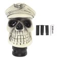 thumbnail image 2 of Gear Shift Knob, Skull Head Gear Shift Lever Knob with 3 Adapters Resin Stable Grip Enhance Driving Experience Universal Replacement for Most MT AT Cars, 2 of 7