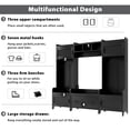 thumbnail image 6 of Fulvari Modern Style Hall Tree With Drawer, Metal Hooks, Easy Assembly Hallway Coat Rack for Hallway Living Room Mudroom, 6 of 7