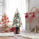thumbnail image 2 of Árbol de Navidad Nevado Costway Preiluminado 120 cm con Bayas y Flores Blancas, 2 of 5