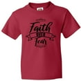 thumbnail image 3 of Inktastic Cancer Awareness Faith Over Fear Youth T-Shirt, 3 of 5
