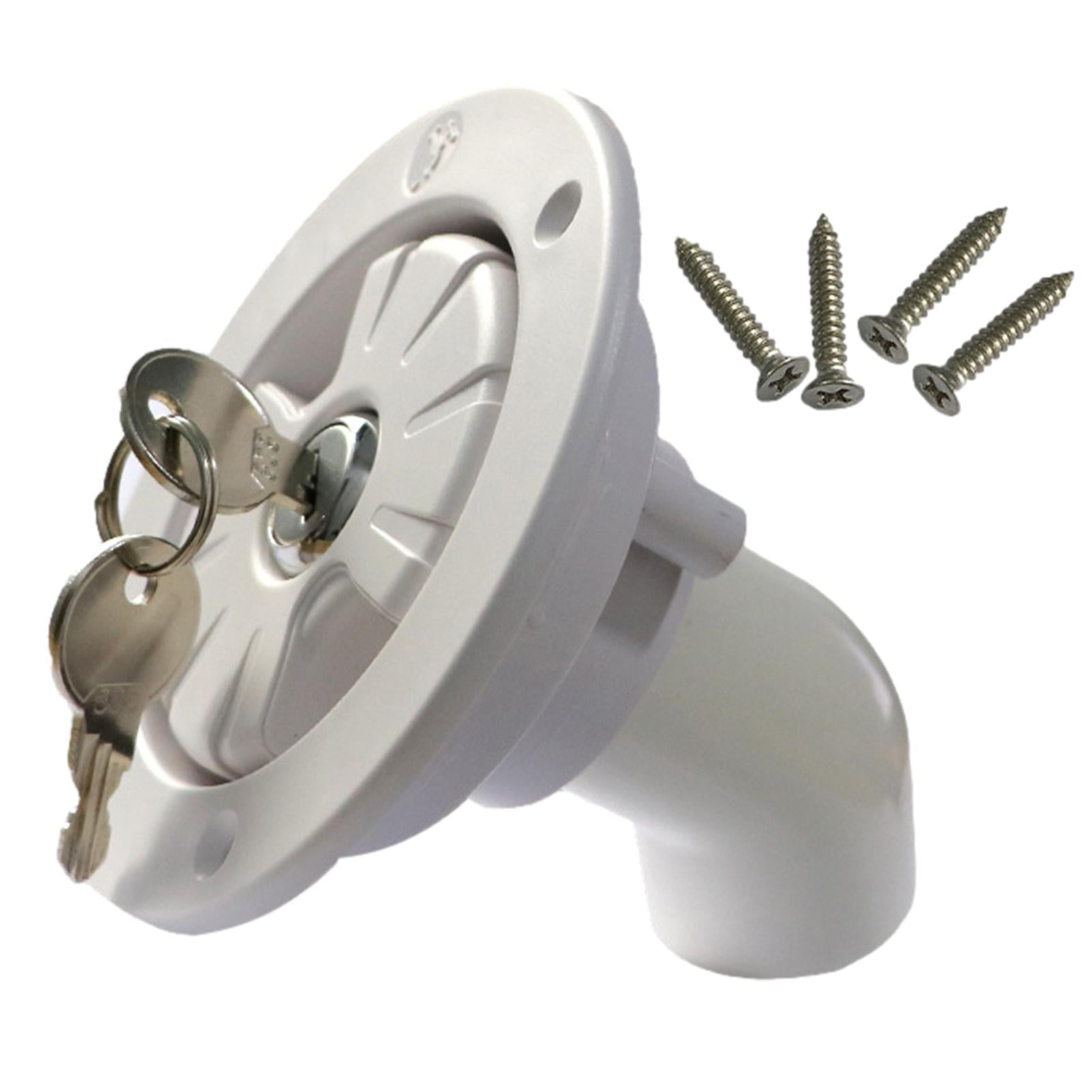 RV Fresh Water Filler Spout Leakproof Water Filler Cap Gravity