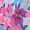 Purple-19, variant on Owordtank Girls Hooded Windbreaker Jacket Rainbow Floral Print Lined Zip Up Lightweight Casual Outerwear With Side Pockets