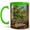 Green, variant on Sunny Reading Window 11oz Ceramic Mug, Cozy Book Coffee Cup