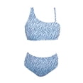 thumbnail image 1 of Traje de Baño Bikini Op para Mujer con Tirante un Hombro Azul Talla EG, 2 piezas, 1 of 4